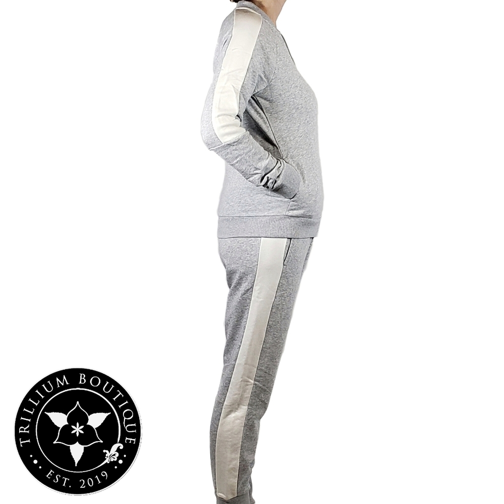 Puma French Terry Jogger Sweatpants Gray - Picture 5 of 5
